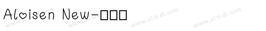 Aloisen New字体转换